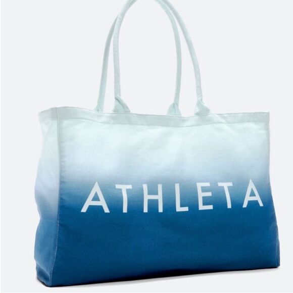 Athleta Handbags - ATHLETA Ocean Blue Ombre Limited Edition Tote Bag